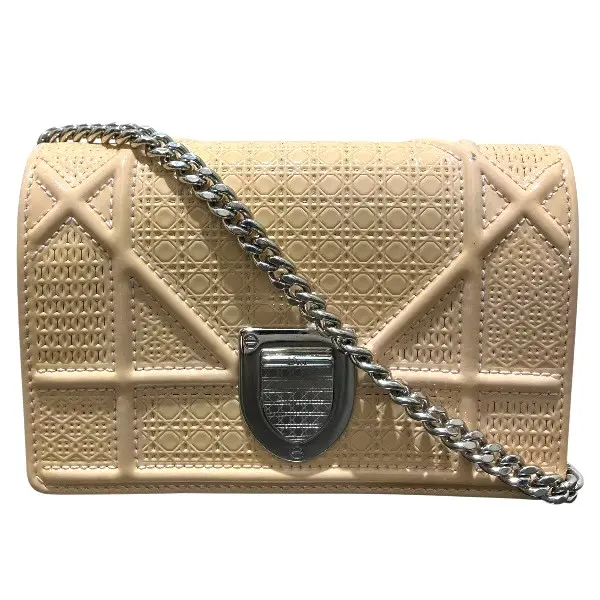 Pre-owned Dior Patent Leather Shoulder Bags Diorama Shoulder Bag