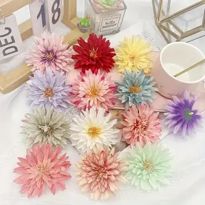 20pcs Crab Claw Chrysanthemum Simulation Flower Heads, 7.5cm DIY Handmade Materials, Perfect for Valentines Day, Weddings & Parties