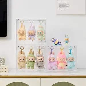 Plush Toy Hanging Display & Storage Box Set Dustproof Moistureproof Stackable Ideal for Designer Toys Keychains