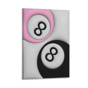 Lucky 8 Ball Poster Canvas Wall Art For Room Aesthetic And Decor (24) Canvas Poster Bedroom Decor Sports Landscape Office Room Decor Gift Frames Ornaments Artistic Decoration