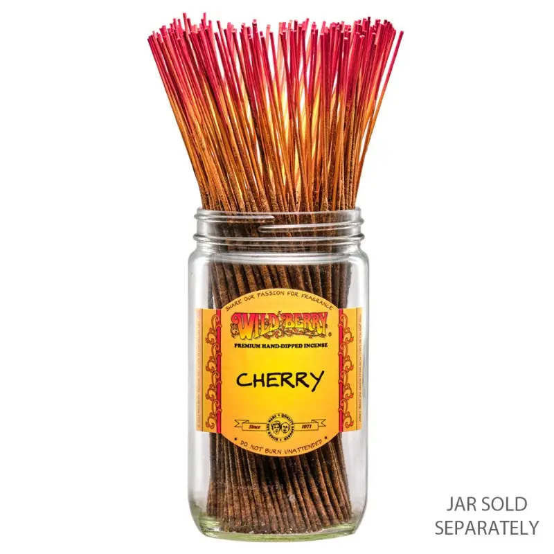 100x Wild Berry Traditional Incense Cherry Scented Sticks Long Burning Sleep Aid Aromatherapy 11"