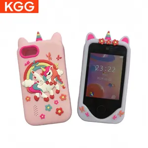 KGG Cute Smart Phone, Student Smart Game Phone, Funny Learning Education Tool, Music Game Player with Alarm Clock Calculator Flashlight & Dual Camera
