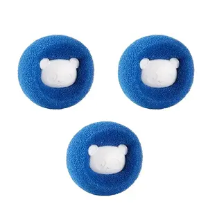 3pcs Washing Machine Cleaner Ball, Powerful Decontamination Magic Sticky Hair Ball, Cat Hair Remover for Clothes, Fur Catcher for Laundry, Pet Hair Remover Washing Machine, Dog Hair Catcher for Washer, Laundry Balls