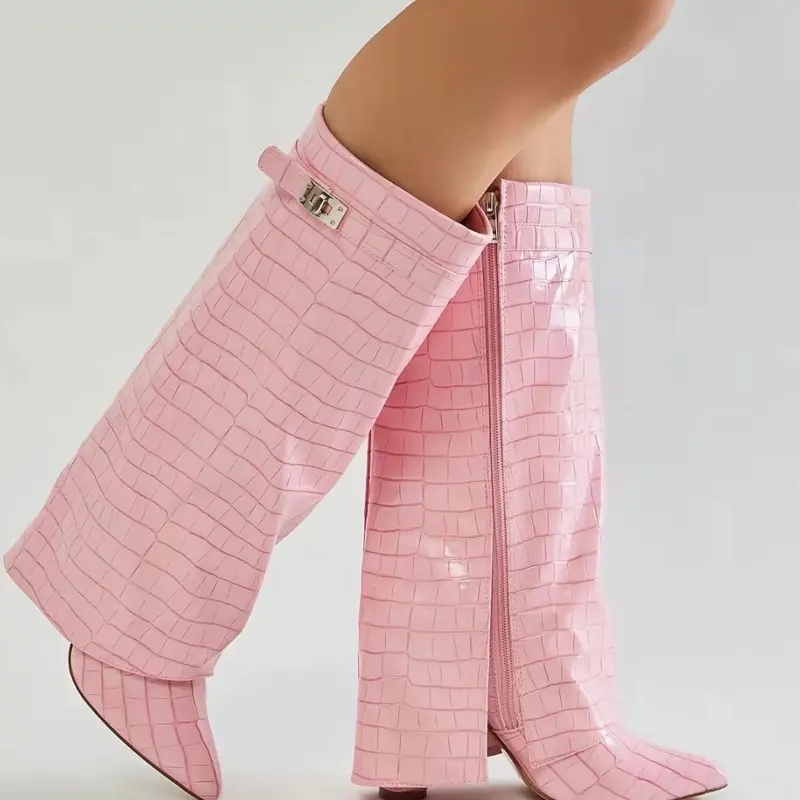Comfortable medium heel boots