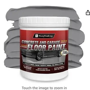 5 Gallon Professional Floor Paint (Slate Gray,800-1000 sq.ft) - Acrylic Concrete Coating for Garages & Basements | Single Component Formula | Scratch Resistant & Low VOC | Non-toxic |Dirt-proof |Ready-to-Use