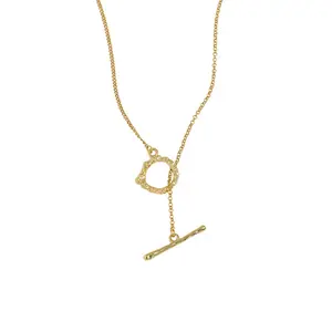 Office Irregular OT Shape 925 Sterling Silver Necklace