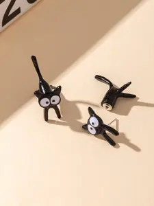 Cat Ear Studs Trendy Fashion Jewelry for Women, Stylish Pet Design Earrings, Perfect Gift Idea for Animal Lovers
