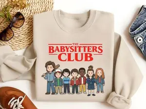 Stranger Things Sweatshirt, Steve Harrington Babysitter Club T-Shirt, Retro 80s Hawkins Gift, Funny TV Show Fandom Sweater Unisex For Men & Women