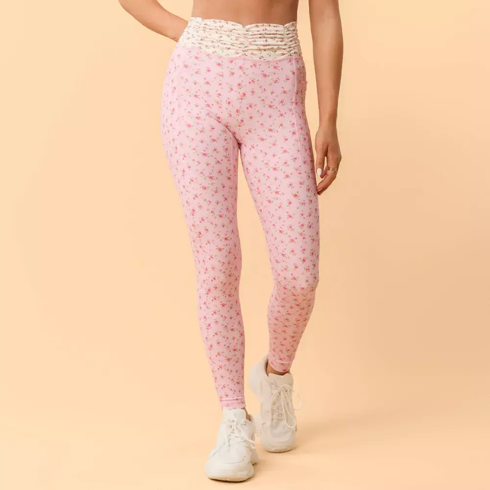 Blogilates Women's Ruched Waist Leggings, Polyester, Spandex, Everyday Blogilates Women's Ruched Waist Leggings, Polyester, Spandex, Everyday