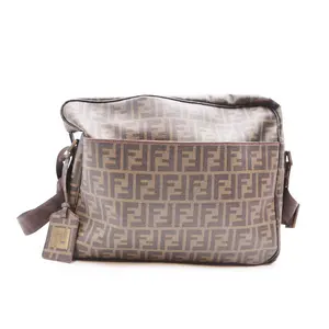 Pre-owned FENDI Canvas Messenger Bags Zucca Messenger Bag (F2067)