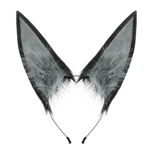 Furry Animal Ear Headband – Adjustable Detachable Cosplay Costume Accessory for Anime, Party & Festival