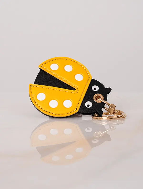 Little Explorer Universal Tracker Charm — Yellow Ladybug