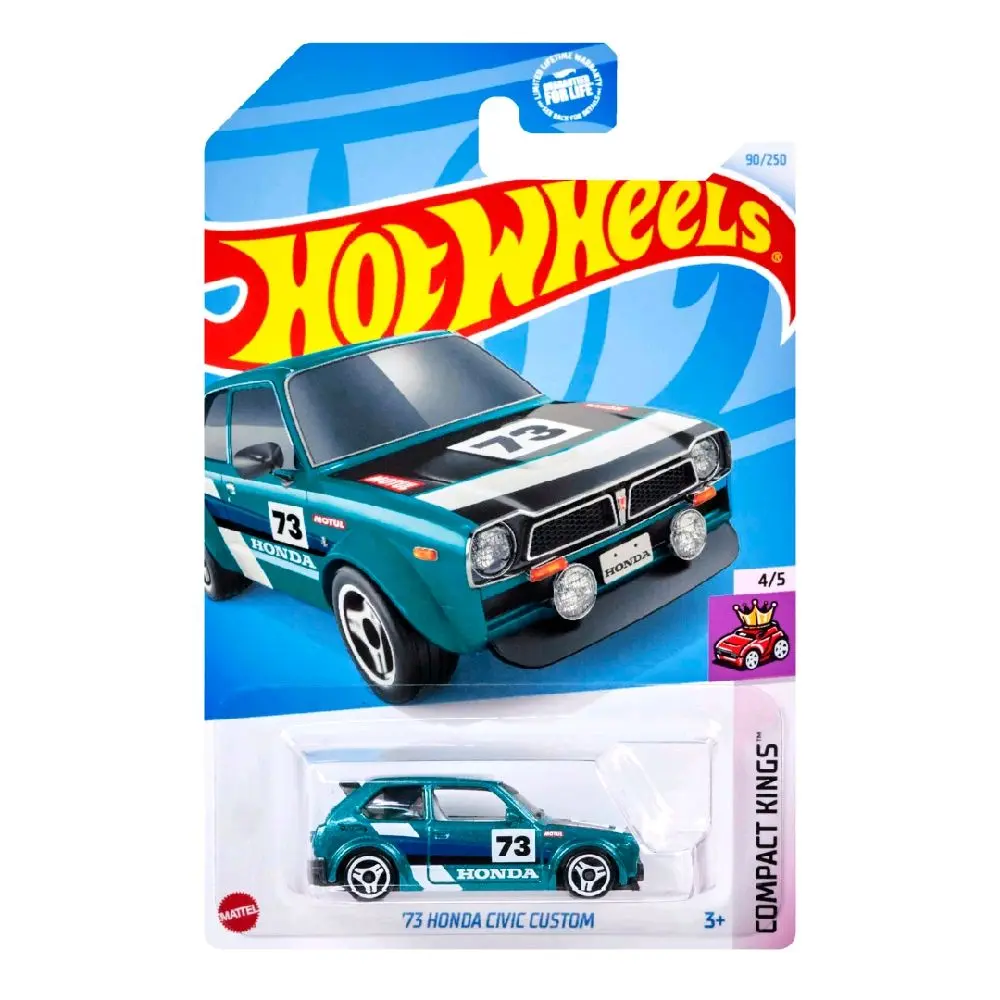 Hot Wheels '73 Honda Civic Custom 90/250 Compact Kings 4/5 Teal
