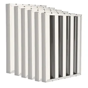 GARVEE 19.5x24.5" Range Hood Filters, 430 Stainless Steel, 5 Grooves, 6-Pack - Available in Various Heights (15.5H, 19.5H) for Efficient Kitchen Ventilation