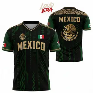 Mexico Aztec Soccer Jersey For Men Women, Mexican Pride Football Fan Shirt, Eagle Graphic Sports Tee, Mexico Heritage Apparel, Mexican Flag Jersey, National Team Inspired Gift For Soccer Lovers