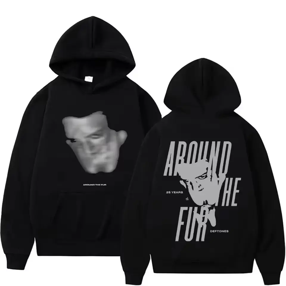 Deftones Around the Fur Hoodie, 25 Years Anniversary, Retro Rock Band Merch, Deftones Tour 2025, Y2K Grunge Streetwear, Alternative Music Aesthetic, Alt Clothing