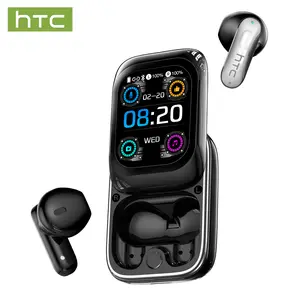 HTC NE48 Translation Headset, Wireless Audio Headset with LED Screen, BT 6.0 Connectivity, Supports 134 Languages, IPX5 Water-Resistant Sports Design, Suitable for Music Playback & Calls, Built-In Microphone, Bluetooth