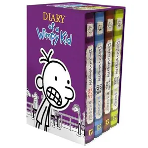 Diary of a Wimpy Kid Box of Books 5-8 Hardcover Gift Set: Ugly Truth, Cabin Fever, the Third Wheel, Hard Luck -- Jeff Kinney - Boxed Set