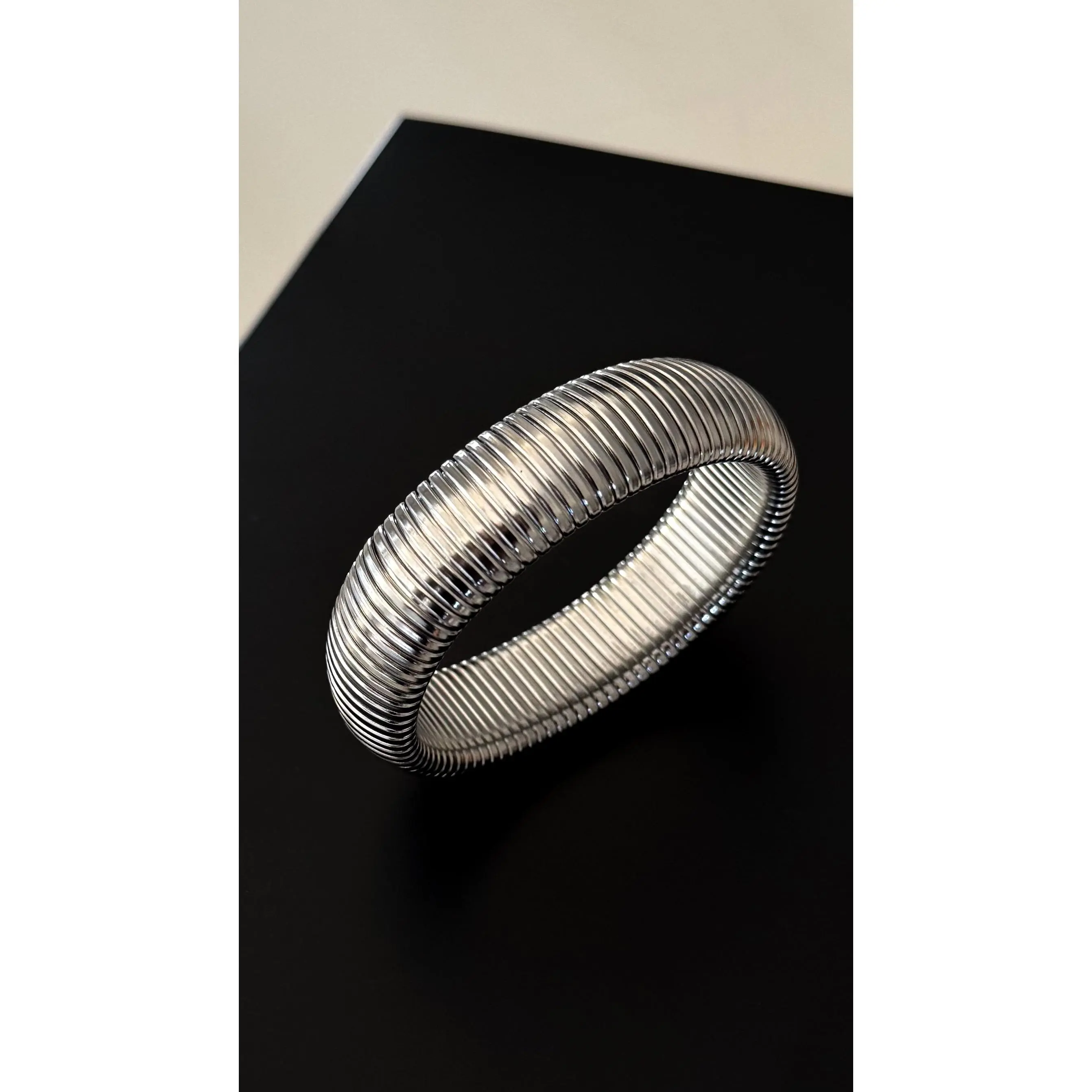 YOU SNAKE BANGLE - LARGE/SILVER