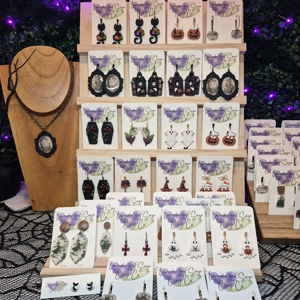 Lavender and Sage Clay Co. Large Dangles. Summer edition.  Pick your earrings During Live shows.