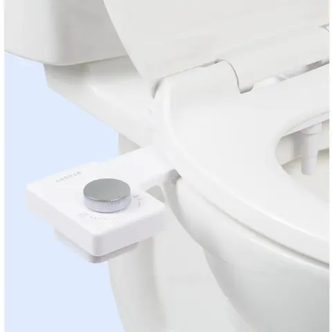 TUSHY Fresh Bidet Attachment - Handheld Bidet Sprayer for Toilet, Self-Cleaning Bathroom Fixture, 8-Min Quick DIY Install, 52% Slimmer Profile, Buildup Resistant, Custom Pressure Control, Cleaner, Greener, Less Clutter, Saves Trees & Rolls, 95% Toilet Fit