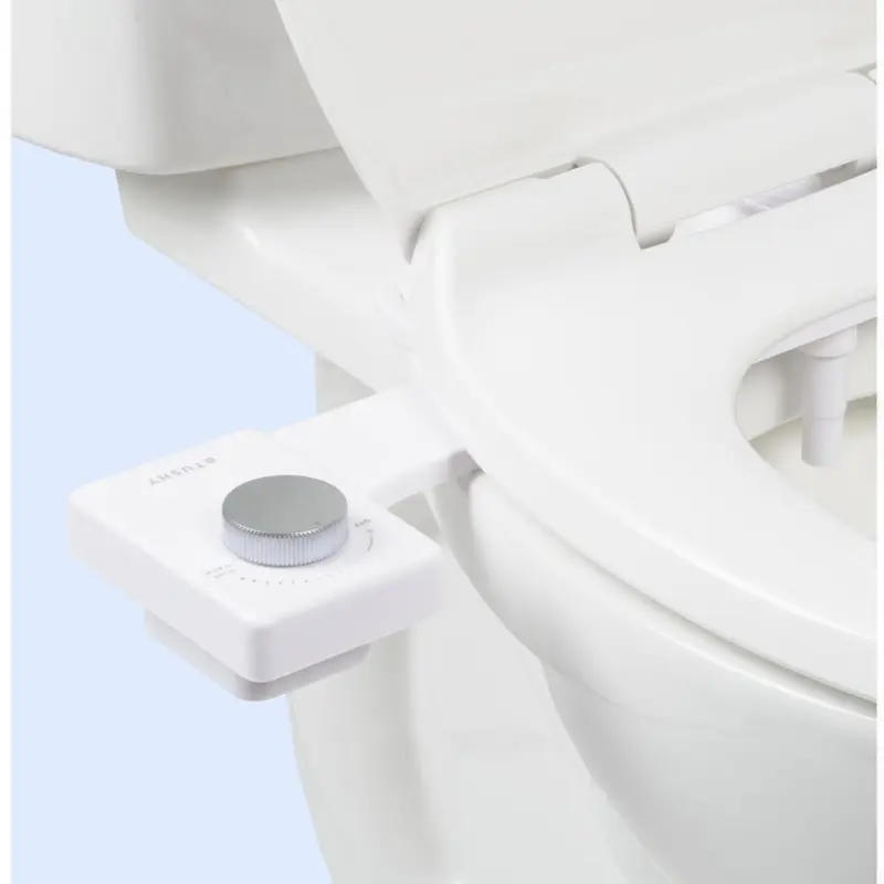 TUSHY Fresh Bidet Attachment - Handheld Bidet Sprayer for Toilet, Self-Cleaning Bathroom Fixture, 8-Min Quick DIY Install, 52% Slimmer Profile, Buildup Resistant, Custom Pressure Control, Cleaner, Greener, Less Clutter, Saves Trees & Rolls, 95% Toilet Fit