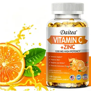 Daitea Vitamin C + Zinc 1200mg - High Potency Immune Support Capsules