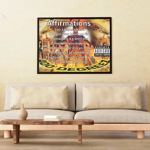 Juvenile Affirmation Poster 18x24 and 24x36 - Ideal for Positive Thinking and Self-Confidence