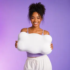 Mellow Cloud Pillow, Ultra-Soft Ice Silk Memory Foam Pillow with Cool-Sensing Fabric, for Sleeping and Headboard Support