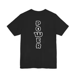 Men's power and strength Graphic T-Shirt - Short Sleeve Crew Neck Regular Fit Casual Wear | Soft & Breathable Fabric, Durable Print, Everyday Comfort, Machine Washable, minimalist and bold typography casual wear, urban fashion