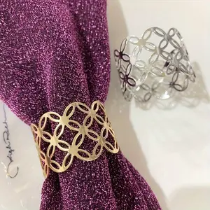 6pcs Elegant Napkin Rings - Perfect for Weddings, Christmas, Thanksgiving & More - Table Decoration & Home Kitchen Dining Table Settings