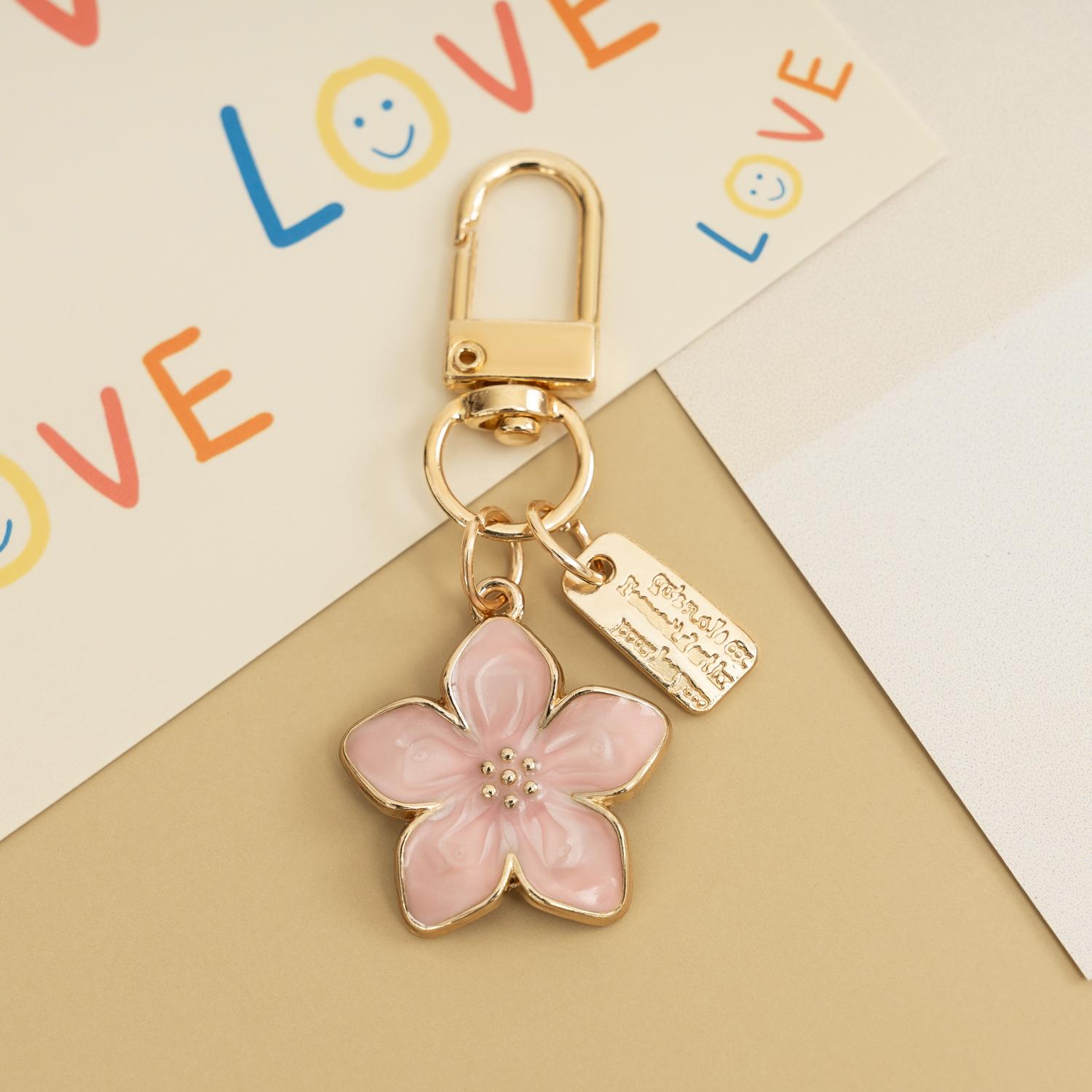 2026 Pressed Flower Keychain, Cottagecore Botanical Keyring, Aesthetic Unisex Gift, Trendy Bag Charm & Car Key Decor