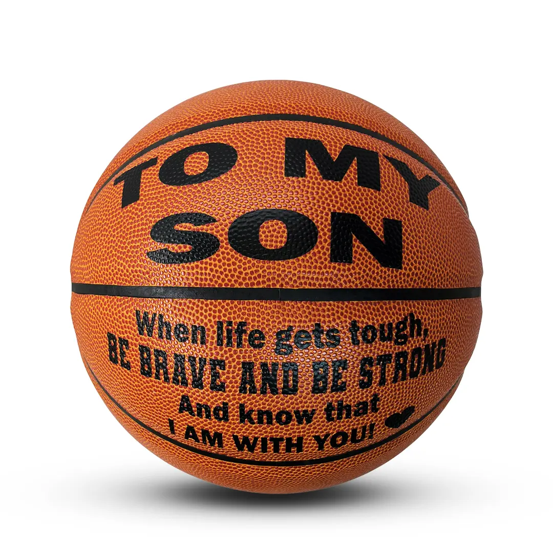 Custom To My Son Orange Basketball Gift, Personalized Basketball 29.5