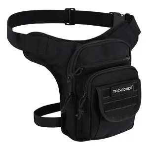Tac-Force Drop Leg Bag for Men & Women Tactical Thigh Bag with Removable Leg Strap & Adjustable Harness for Motorcycle Use, Hiking, Camping