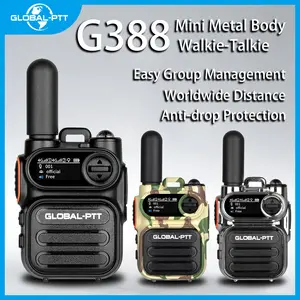 GLOBAL-PTT G388 4G LTE PoC Radio, Nationwide Long Range Walkie Talkie with Unlimited Coverage, Heavy-Duty Two-Way Radio for Construction Security