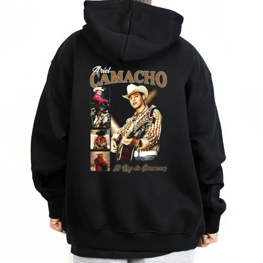 Ariel Camacho 01 Unisex Oversize Casual Hoodie Sweatshirt Chicano Streetwear, Cholo Fashion, Outdoor Mexican Printed Apparel