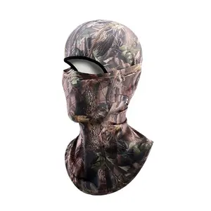 Camouflage Printed Full Balaclava Face Mask, Breathable Face Cover for Outdoor Sports, Motorcycle Face Covers