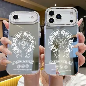 Light Grey Cross Line Pattern Phone Case for iPhone 17 AIR 17 PRO 16 PRO15 PRO MAX 14 PLUS 13 PRO 12 11 PRO  Shockproof Protective Cover Full Protection Anti-DropSolid color large-pore