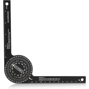 7.3-Inch  Miter  Protractor, Precision Angle Finder for Inside & Outside Cuts, Dual CM/Inch Scales for Carpenters, Builders, Plumbers, Trim Installers &  DIY