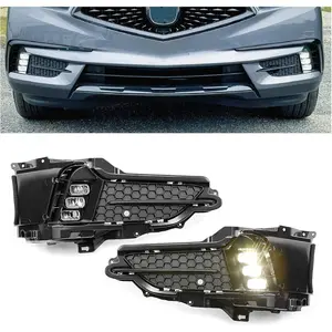 LED Fog Lights Compatible with 2017-2020 Honda Acura MDX 5Door Fog Lamps Assembly Pair Left & Right Replacement for 08V31-TZ5-200B