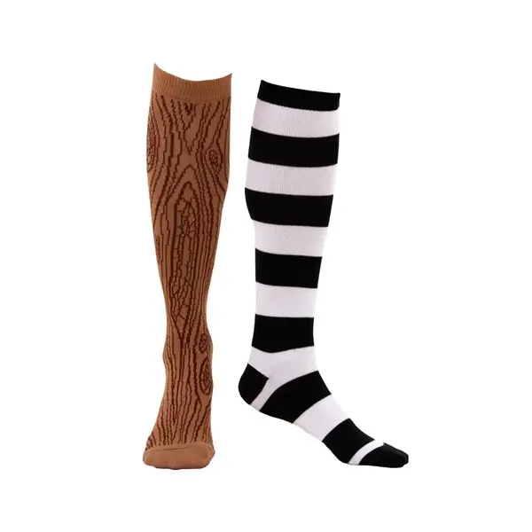 Knee-High Mismatched Pirate Socks