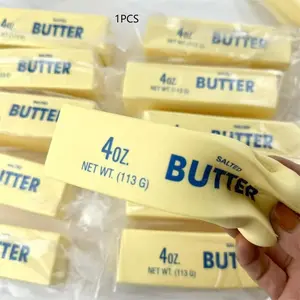 Soft Non-Toxic Butter Squeeze Toy, Durable PU Material, Stress Relief, Suitable for Adults, Party Games, Holiday Gifts, Easter Pranks