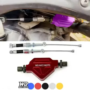 WD NICE MOTO Motorcycle Cnc Aluminum Stunt Clutch Lever, Easy Pull Cable System, Universal Off-Road Dirt Pit Bike Modification Parts