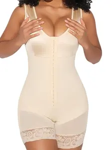 1 Count Colombian Shapewear, High Compression Shapewear, Fajas, Butt Lifting & Tummy Control Shapewear Bodysuit, 3-Hooks Eyes Closure Tight-Fitting Jumpsuit, Tummy Tuck Waist Trainer, Zipper Crotch Full Body Shaper, Underwear