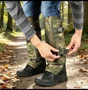 Unisex Adjustable Outdoor Snake-Resistant Leg Gaiters, Abrasion-Resistant Durable Fabric Protective Gear for Hunting, Hiking