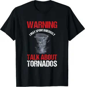 100%cotton Storm Chaser Weather Forecaster Meteorologist Tornadoes T-Shirt