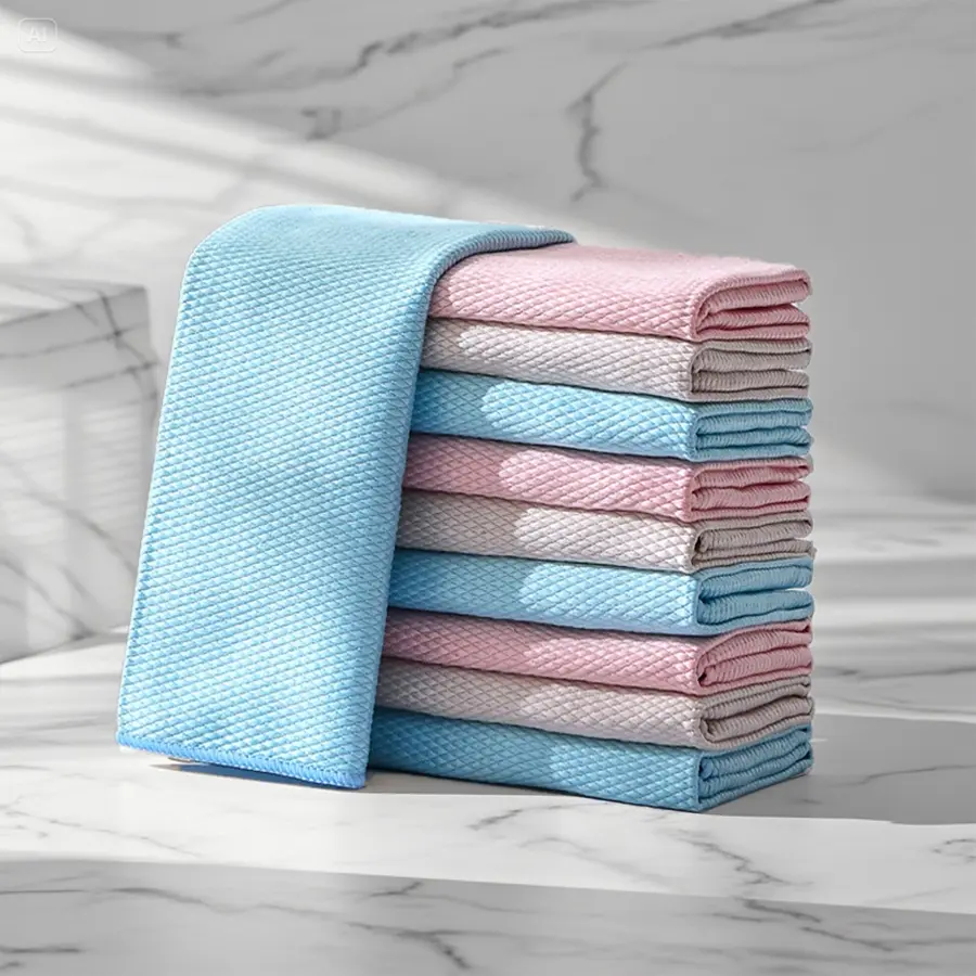 5-Piece Glass Cleaning Wipes, Mirror Towels, Soft Cleaning Towel - Streak-Free and Shiny, Super Absorbent and Durable Cleaning Solution, Ideal for Home and Office Use, Cleaning Cloths, Durable Cleaning Supplies