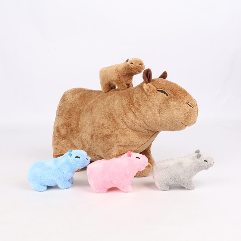 Capybara Plush Toy, Cute Capybara Cuddly Stuffed Animal,Soft & Comfy Plush Toy,Birthday & Holiday Gift for Young People