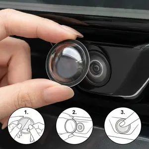 Car Camera Lens Protector 2-Pack 360° Protection Scratch & Water Resistant Universal Fit 2.26cm Diameter Easy Install High-Definition Imaging Durable Design