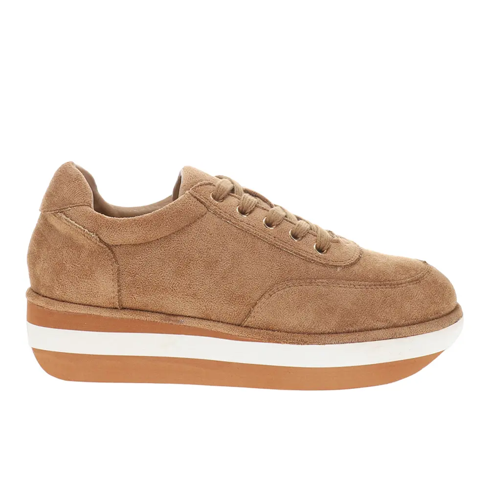 Corkys Womens Jay Walking Platform Lace Up Sneakers Shoes Casual - Brown